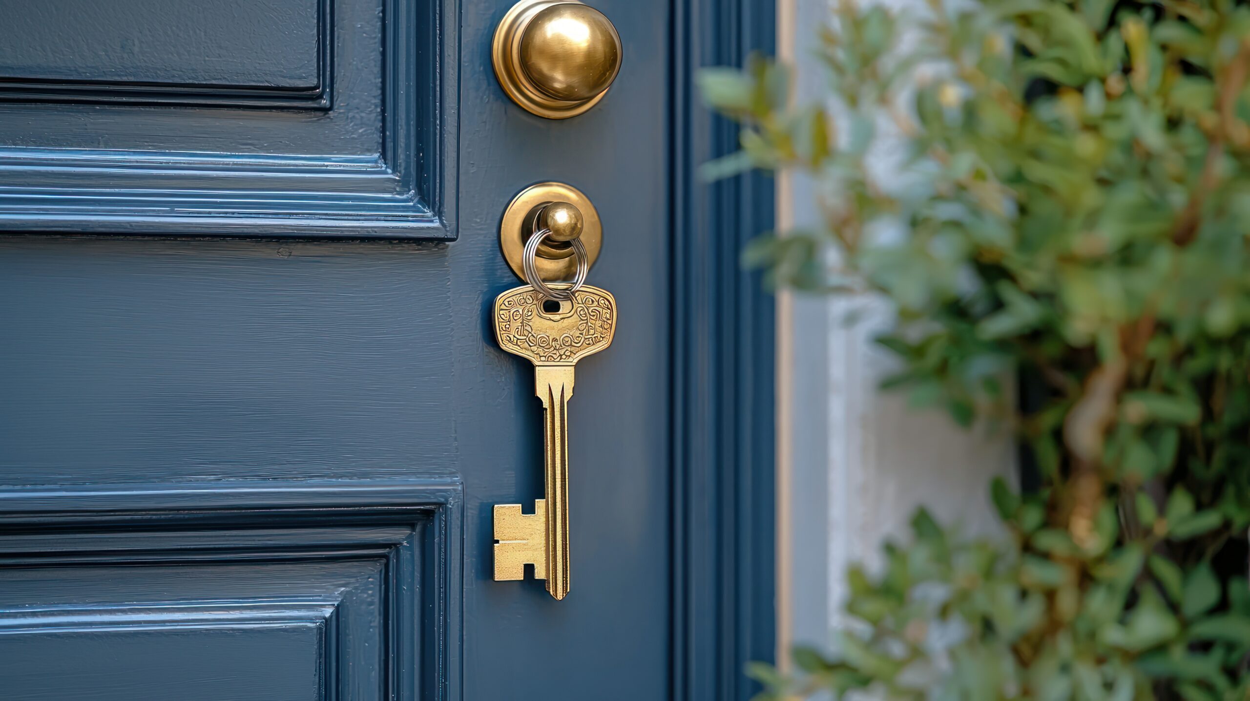 IMAGE_TYPE: side view photo | GENRE: home entry | EMOTION: fresh start | SCENE: door slightly open with key dangling | LOCATION TYPE: urban apartment | CAMERA MODEL: Canon EOS R6 | CAMERA LENS: 70mm | SPECIAL EFFECTS: natural shadows | TAGS: new beginnings, real estate, home key. hyper realistic, super detailed, 8K, clean, amazing, best photo, sharp photo --chaos 35 --ar 16:9 --quality 2 --style raw --stylize 350 --v 6.1 Job ID: fb8722d8-7dae-4d33-8f2d-f1647fa5707f